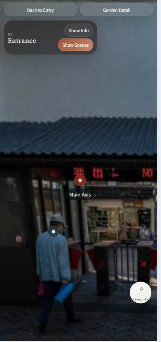After iteration mobile panorama page with fewer blocking elements.